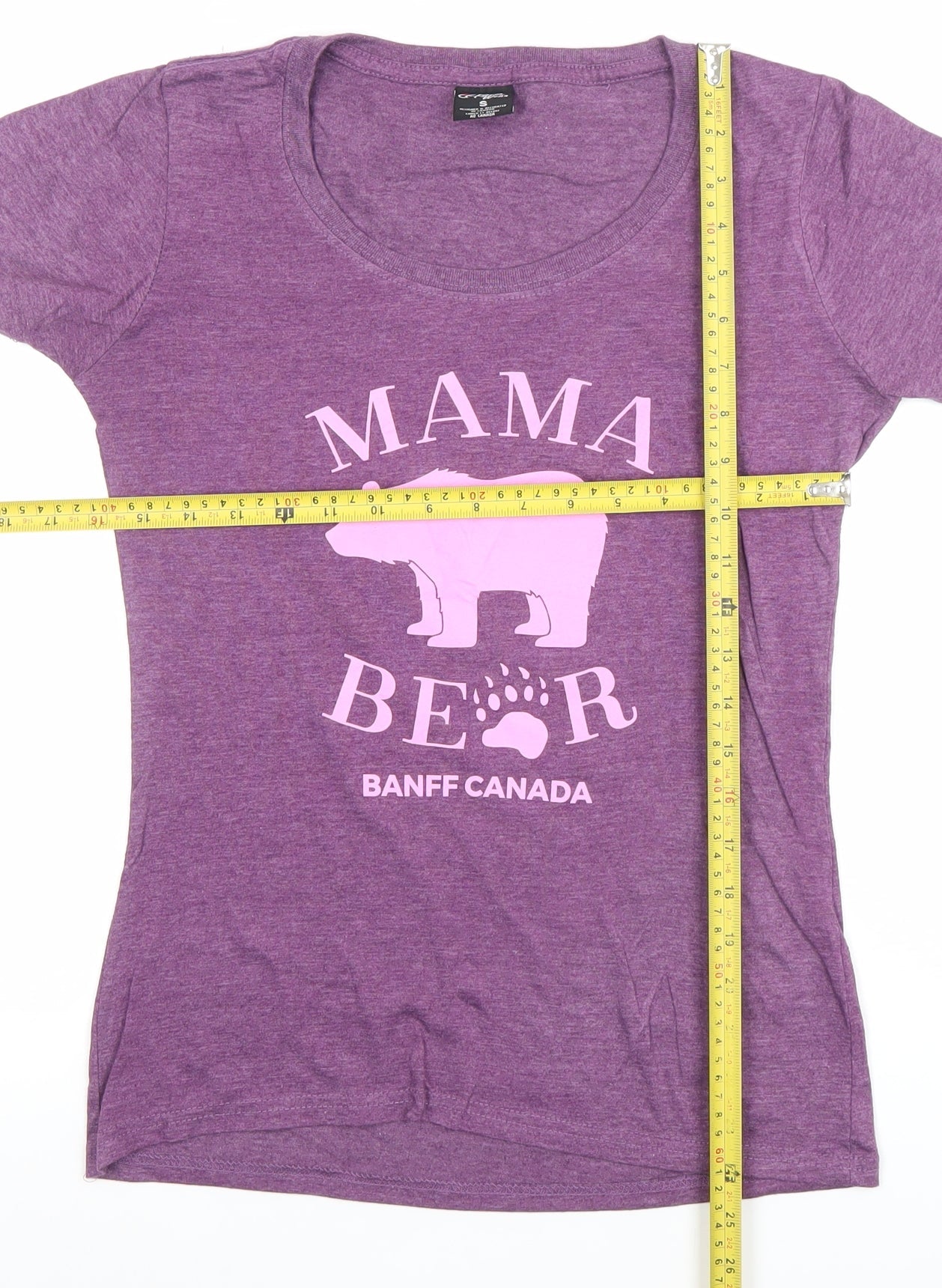 Womens UK Size S River Wear Purple Basic T-Shirt