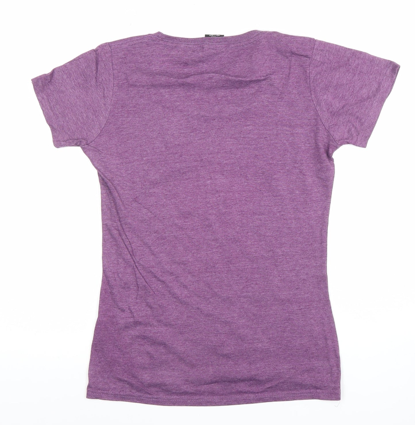 Womens UK Size S River Wear Purple Basic T-Shirt