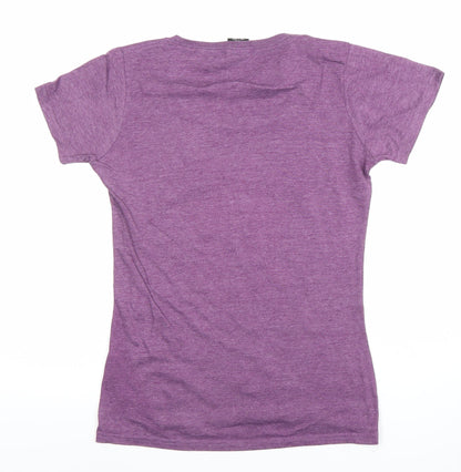 Womens UK Size S River Wear Purple Basic T-Shirt