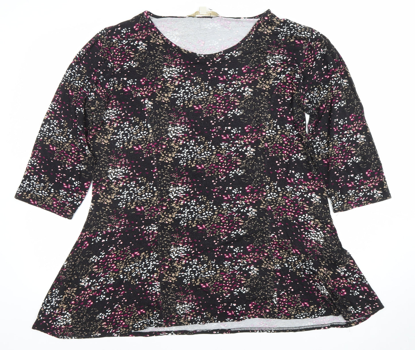 Womens UK Size XL Nougat Multicoloured Tunic Blouse
