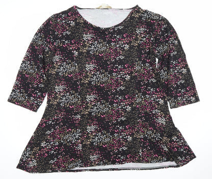 Womens UK Size XL Nougat Multicoloured Tunic Blouse