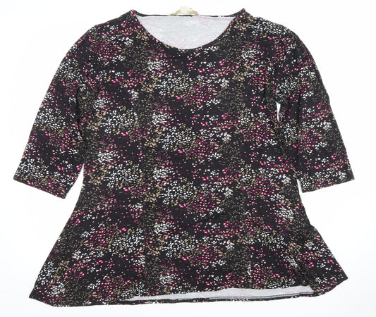 Womens UK Size XL Nougat Multicoloured Tunic Blouse