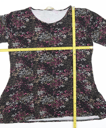 Womens UK Size XL Nougat Multicoloured Tunic Blouse