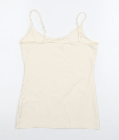 GAP Women Ivory XS Camisole Tank Top Cotton Stretch