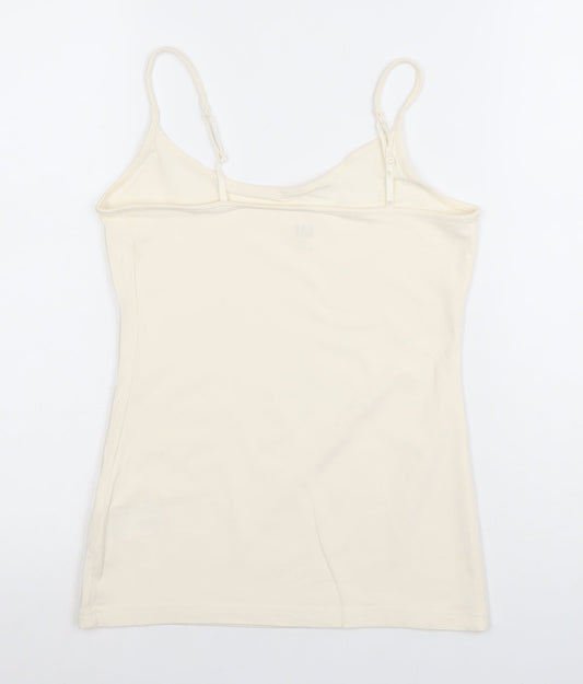 GAP Women Ivory XS Camisole Tank Top Cotton Stretch