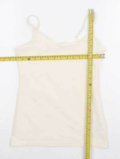 GAP Women Ivory XS Camisole Tank Top Cotton Stretch