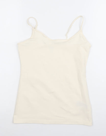 GAP Women Ivory XS Camisole Tank Top Cotton Stretch