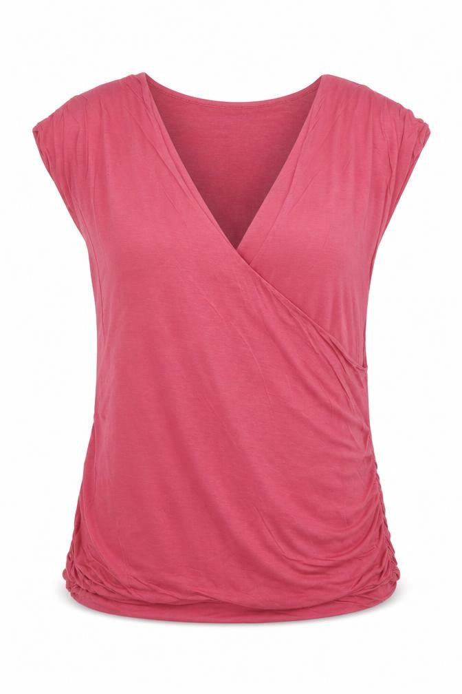 Womens UK Size XL Jigsaw Pink Wrap T-Shirt