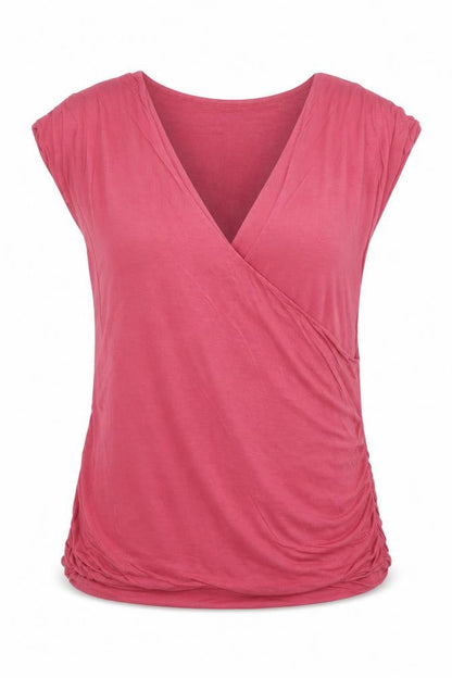 Womens UK Size XL Jigsaw Pink Wrap T-Shirt