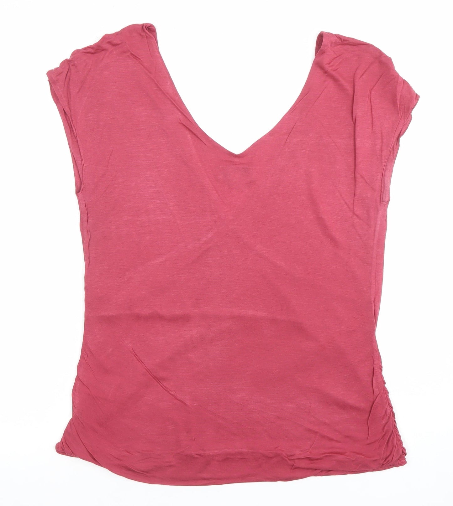 Womens UK Size XL Jigsaw Pink Wrap T-Shirt