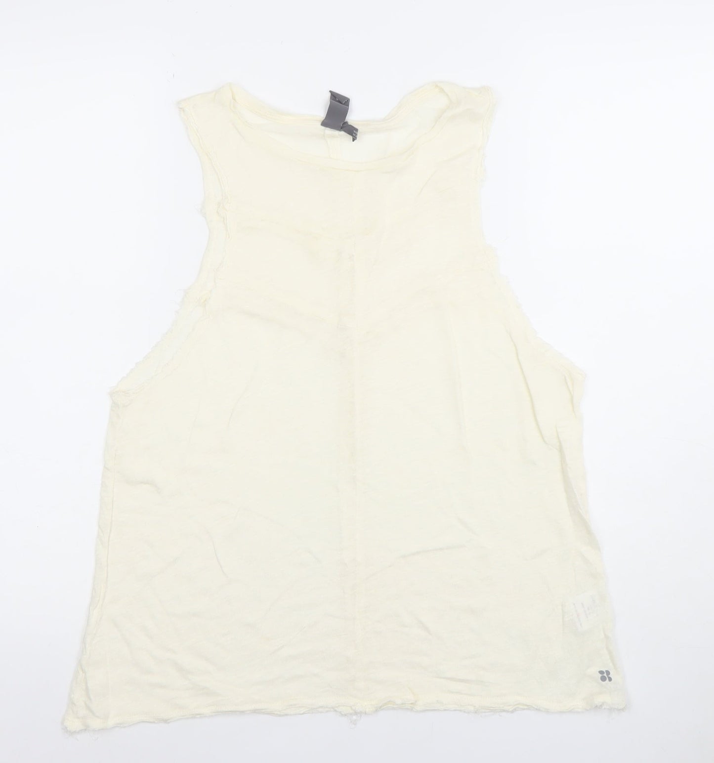 Womens UK Size S Sweaty Betty Ivory Basic Tank
