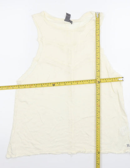 Womens UK Size S Sweaty Betty Ivory Basic Tank