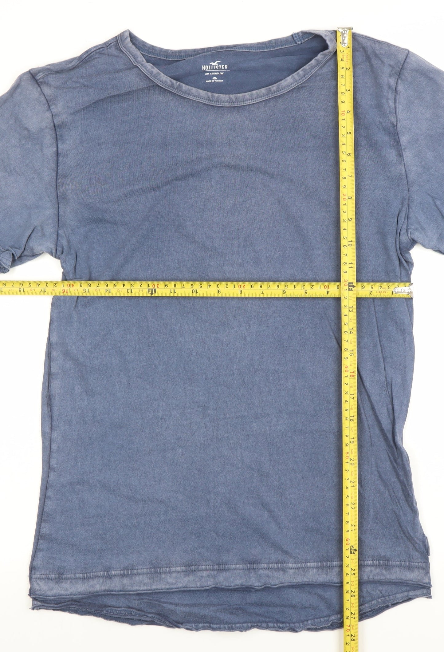 Mens UK Size S Hollister Blue  T-Shirt