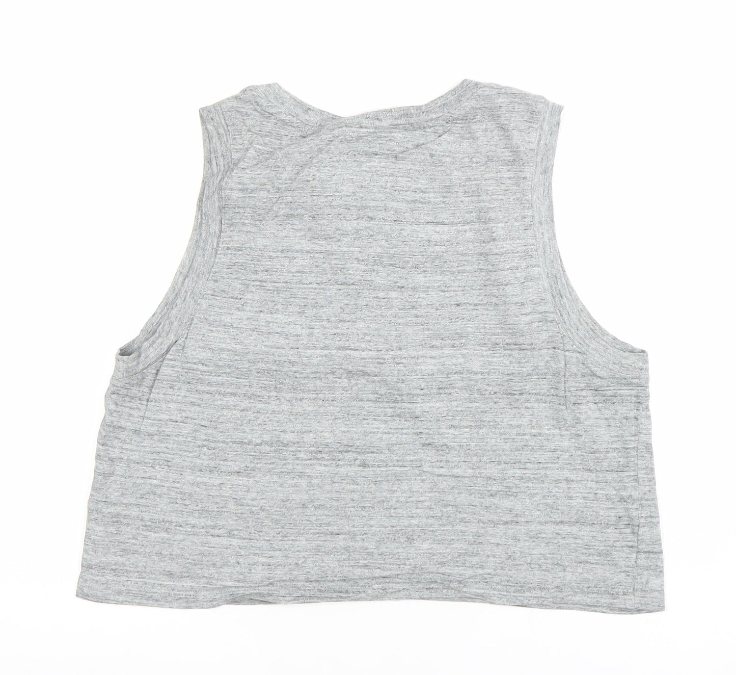 Levi's Womens Grey Cropped Tank Top Medium Casual Retro Style