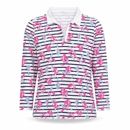 Womens UK Size M Damart Multicoloured Classic Polo