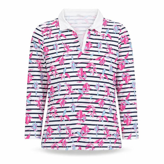 Womens UK Size M Damart Multicoloured Classic Polo