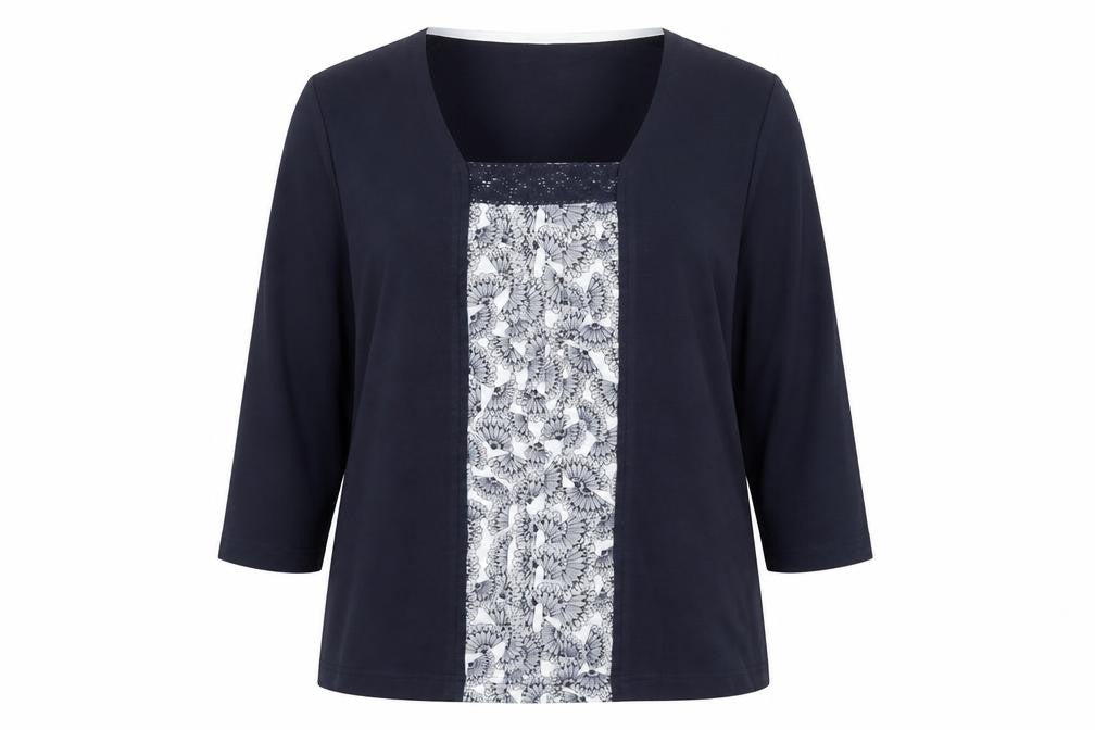 Womens UK Size 14 DASH Blue Tunic Blouse