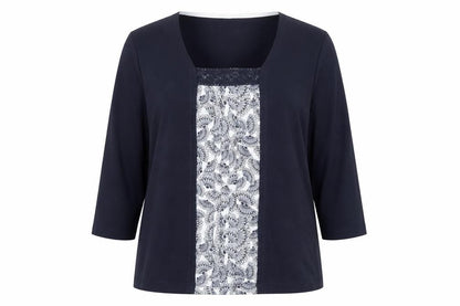 Womens UK Size 14 DASH Blue Tunic Blouse