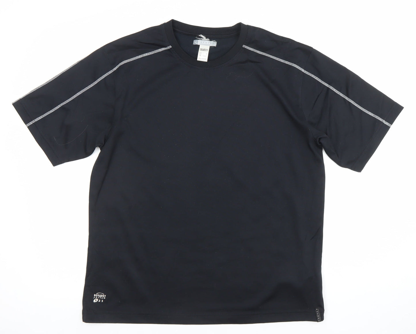 Domyos Men’s Black M Moisture Wicking Gym T-Shirt