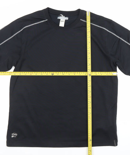 Domyos Men’s Black M Moisture Wicking Gym T-Shirt