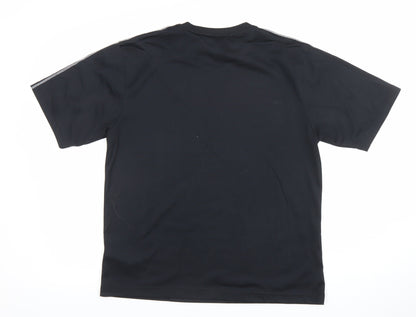 Domyos Men’s Black M Moisture Wicking Gym T-Shirt