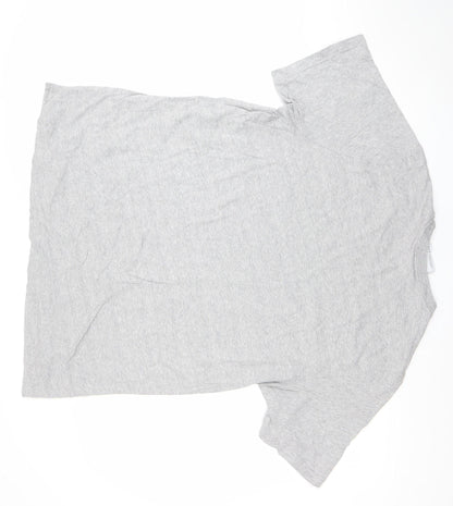 Adidas Men's Grey XL Trefoil Logo Regular Fit Short Sleeve T-Shirt