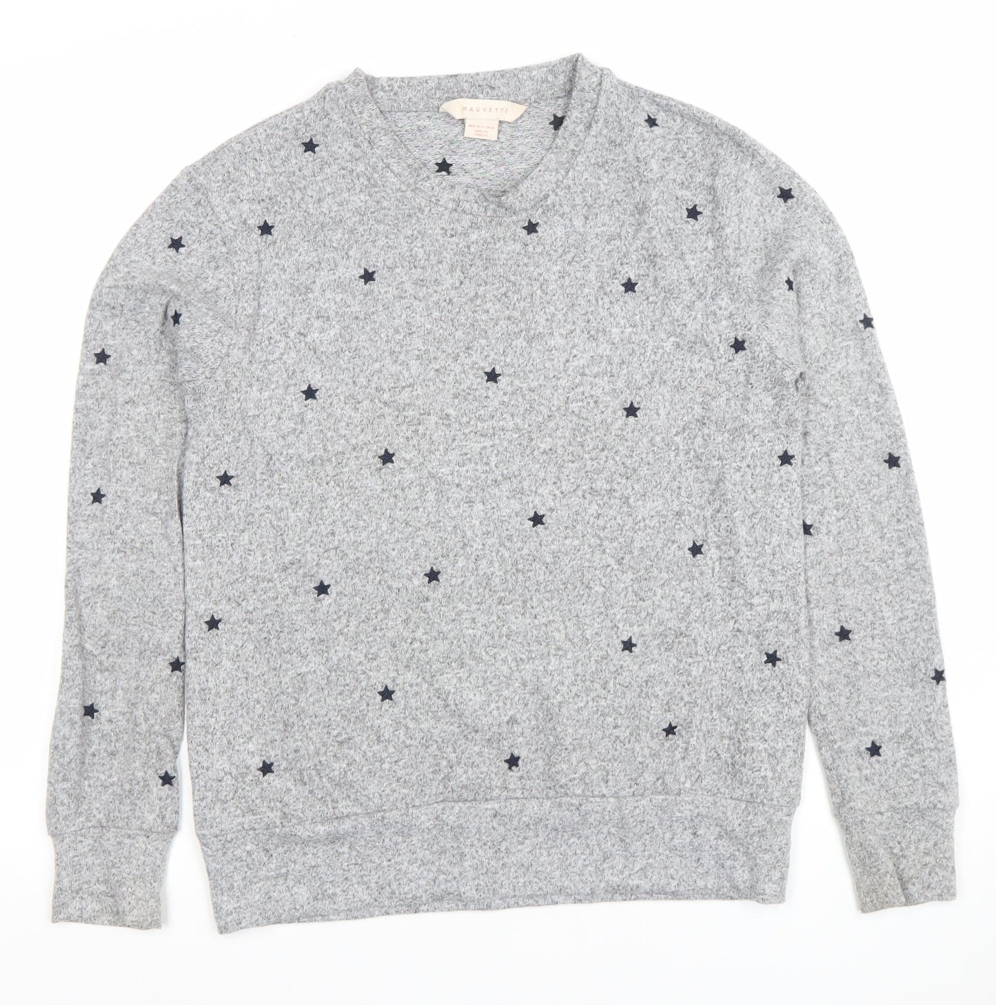 Womens UK Size 8 Mauvette Grey Pullover Jumper