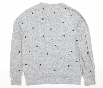 Womens UK Size 8 Mauvette Grey Pullover Jumper