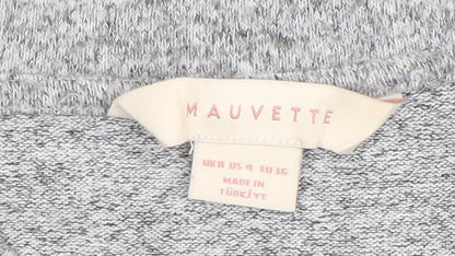 Womens UK Size 8 Mauvette Grey Pullover Jumper