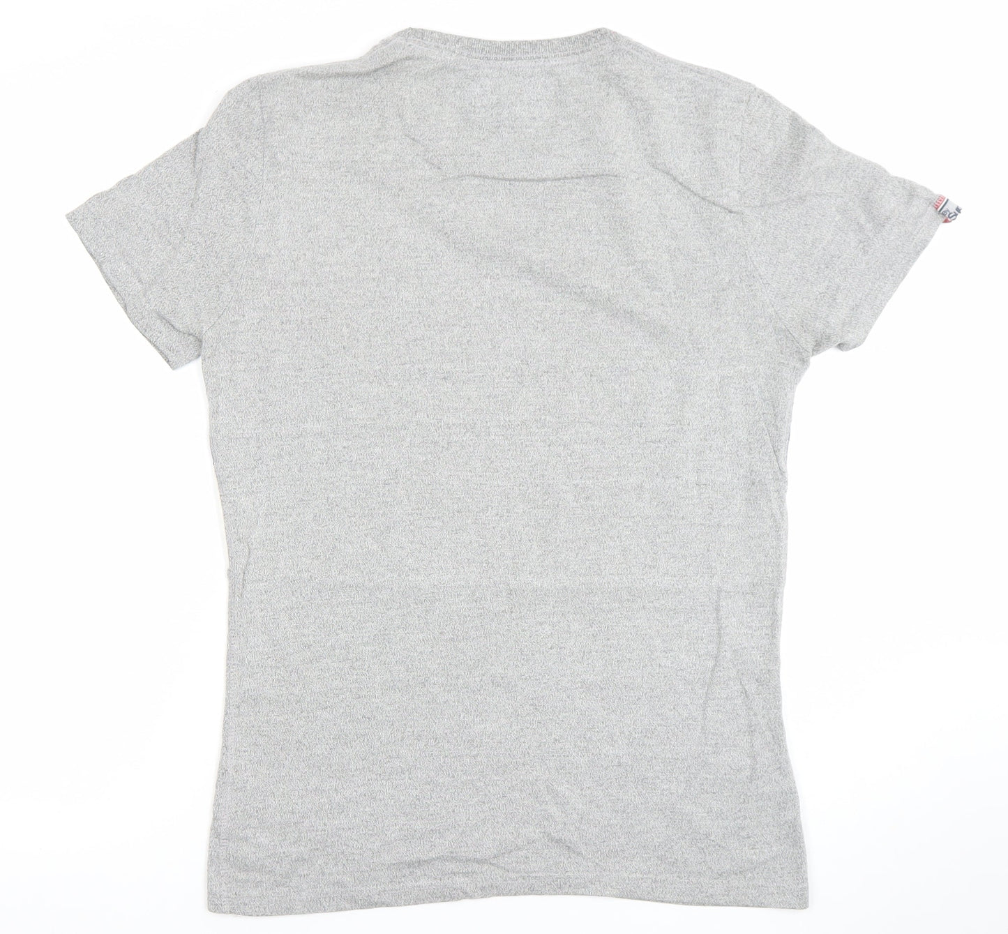Superdry Men's Grey Colourblock Sports T-Shirt Size M