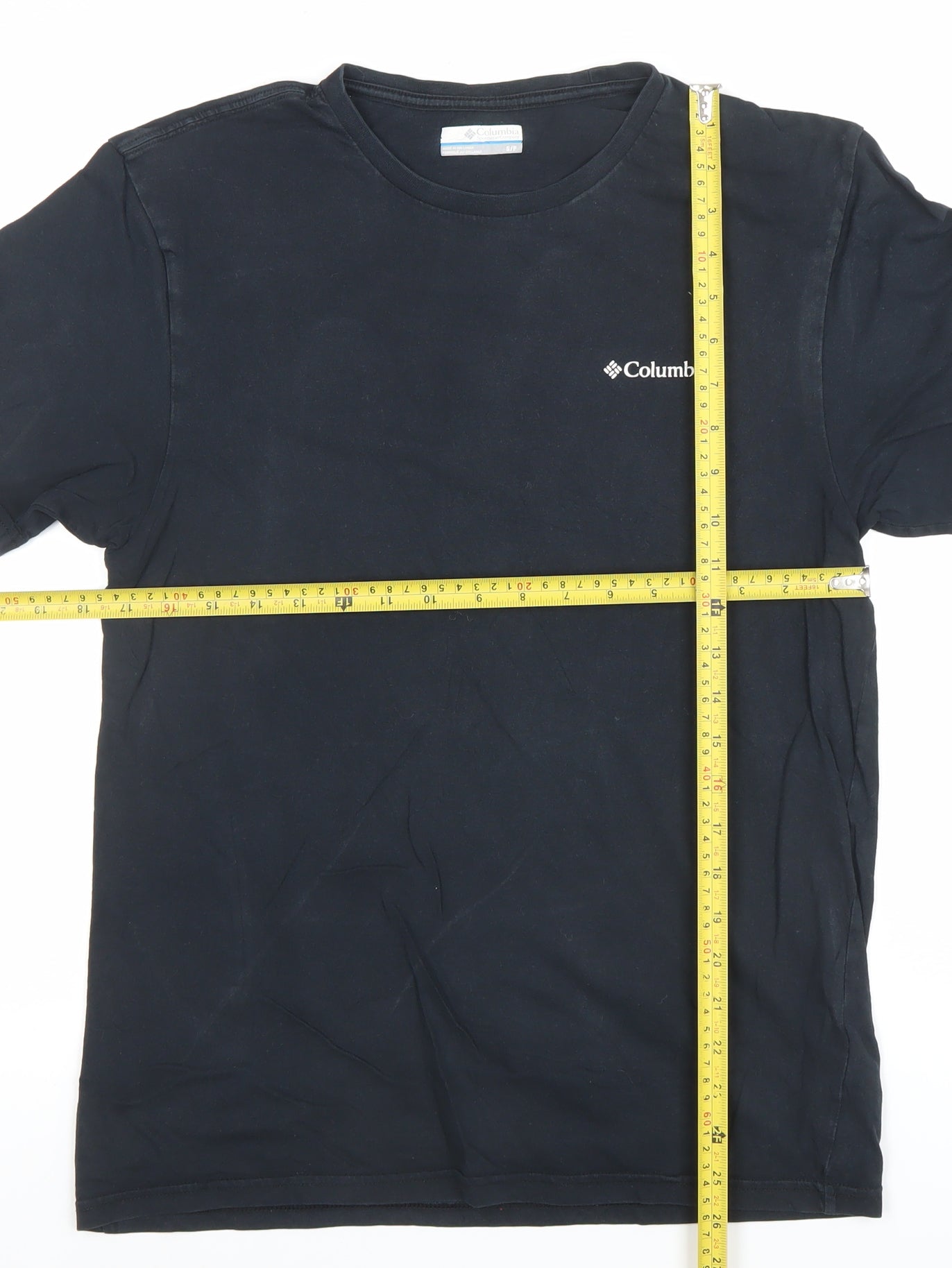 Mens UK Size S Columbia Black  T-Shirt