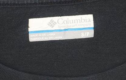 Mens UK Size S Columbia Black  T-Shirt