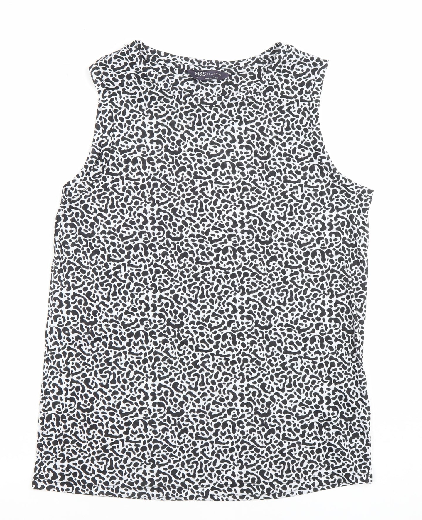 Womens UK Size 8 Marks and Spencer Black Basic Tank