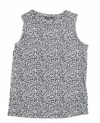 Womens UK Size 8 Marks and Spencer Black Basic Tank