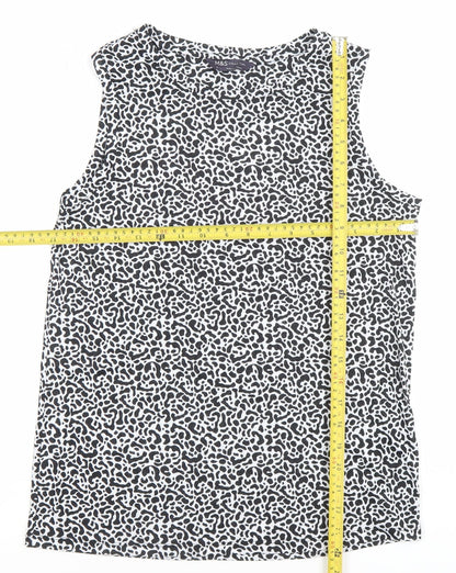 Womens UK Size 8 Marks and Spencer Black Basic Tank