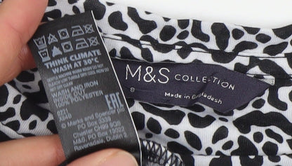 Womens UK Size 8 Marks and Spencer Black Basic Tank