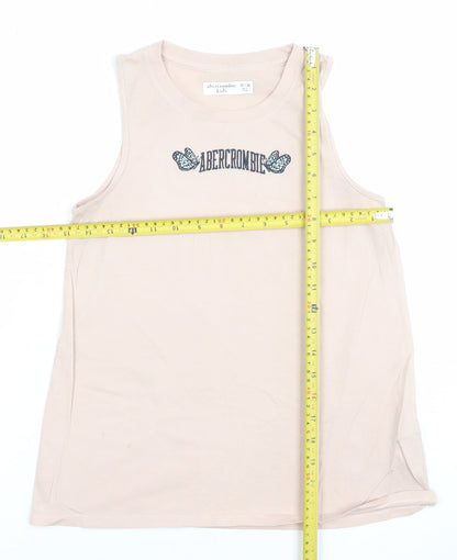 Girls UK Size 13-14 Years abercrombie kids Beige Basic Tank
