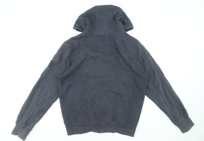 Mens UK Size M Firetrap Blue Full Zip Hoodie