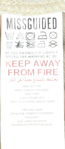 Missguided Women Beige Colourblock Belted Shirt Dress Size 14 Tall