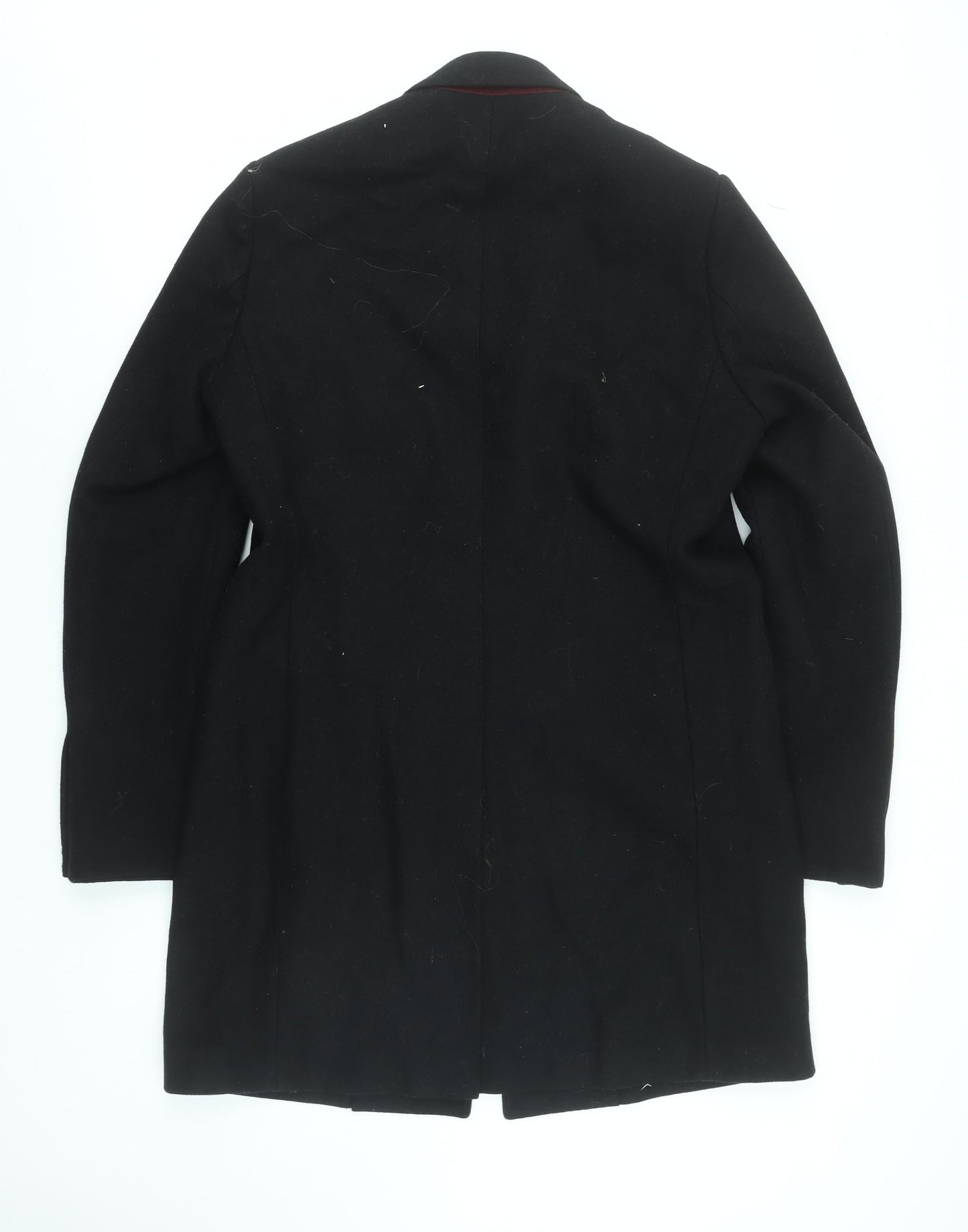 Mens UK Size 42 Remus Uomo Black Overcoat