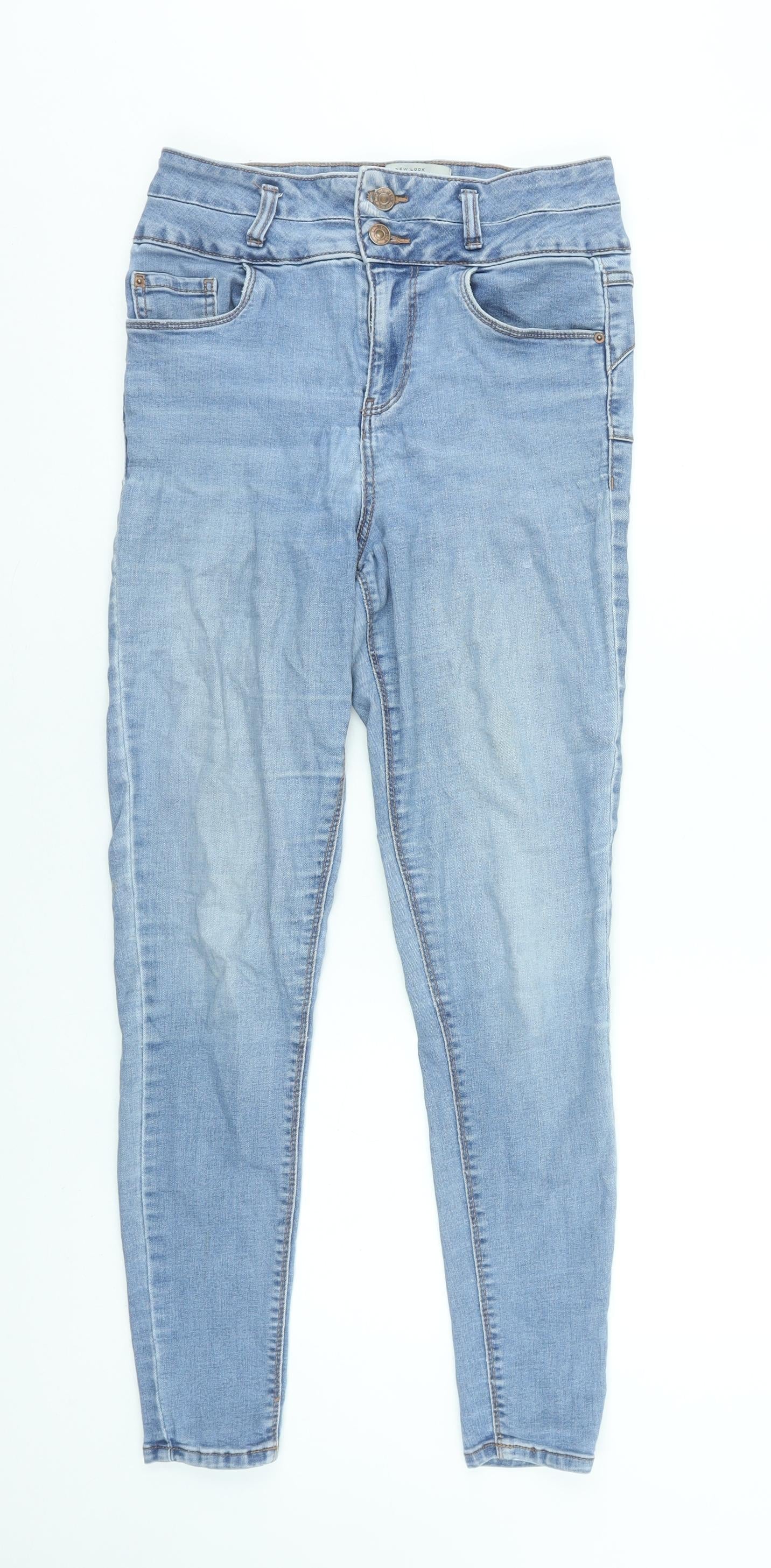 New Look Women Blue Skinny Jeans Size 10 Stretch Denim