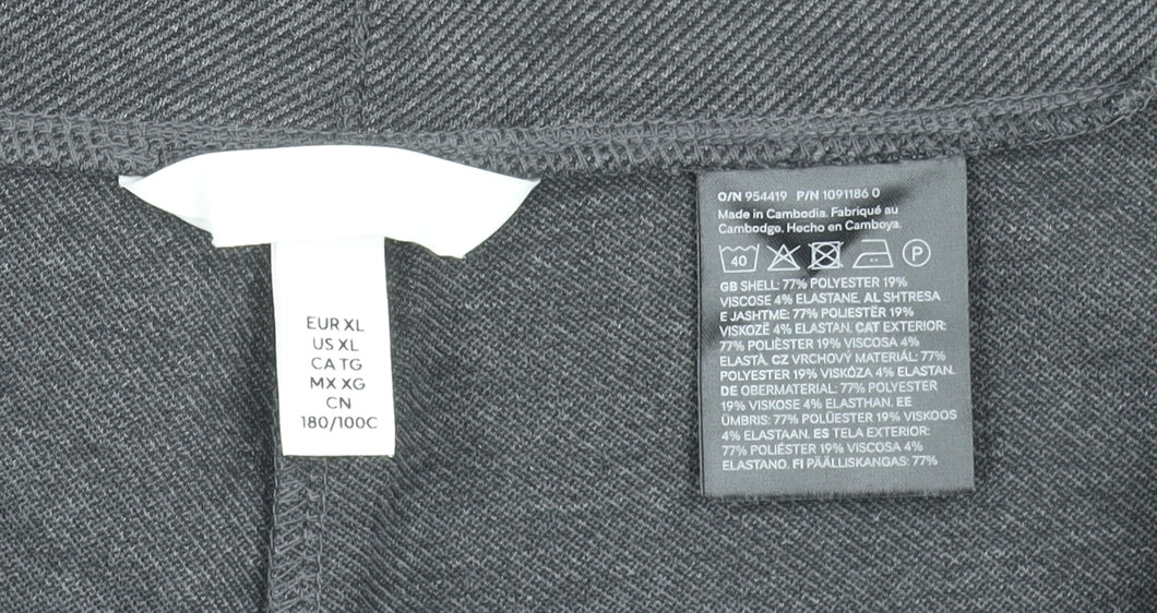 Womens UK Size XL Unknown Regular Fit Cropped Grey Trousers