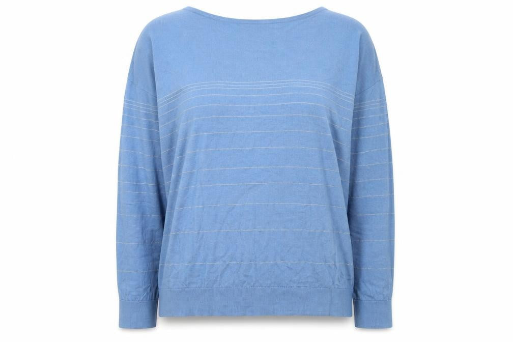 Womens UK Size L Paul Costelloe Living Studio Blue Pullover Jumper