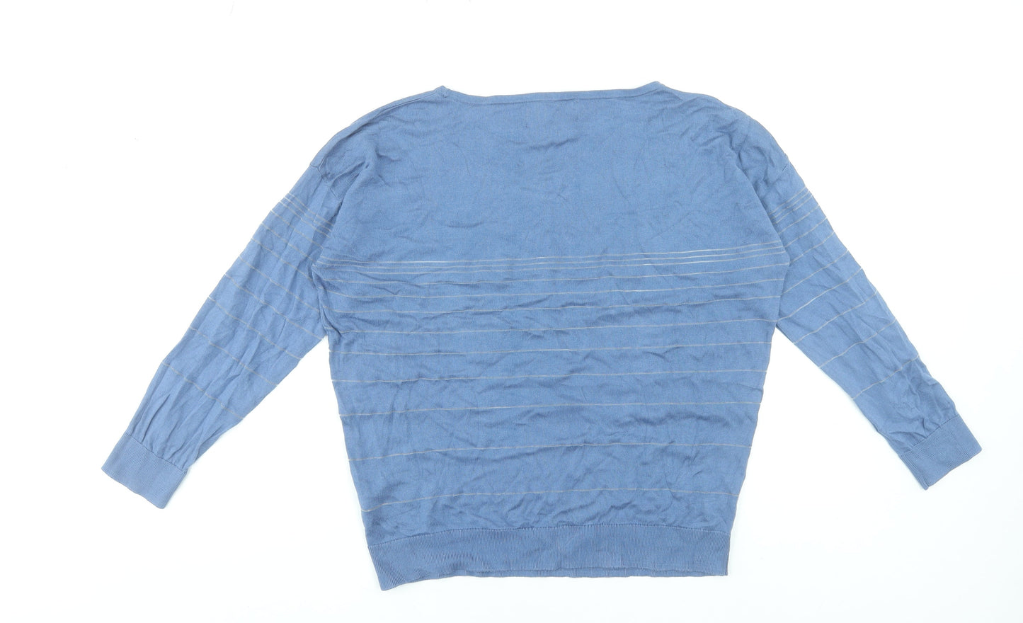 Womens UK Size L Paul Costelloe Living Studio Blue Pullover Jumper