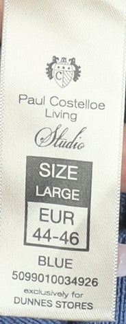 Womens UK Size L Paul Costelloe Living Studio Blue Pullover Jumper