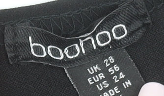 Boohoo Women's Black Plus Size 28 Peplum Sleeveless Blouse