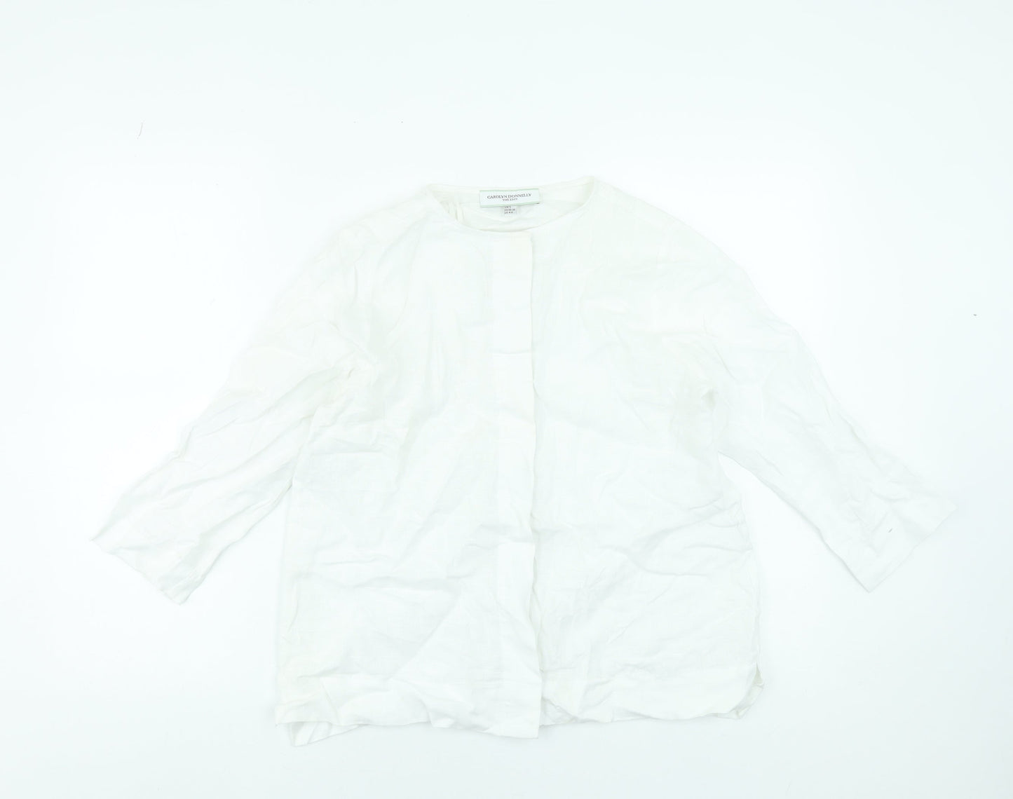 Womens UK Size S Carolyn Donnelly The Edit White Tunic Blouse