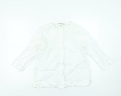 Womens UK Size S Carolyn Donnelly The Edit White Tunic Blouse