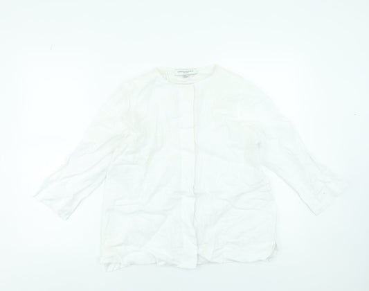 Womens UK Size S Carolyn Donnelly The Edit White Tunic Blouse