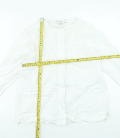 Womens UK Size S Carolyn Donnelly The Edit White Tunic Blouse